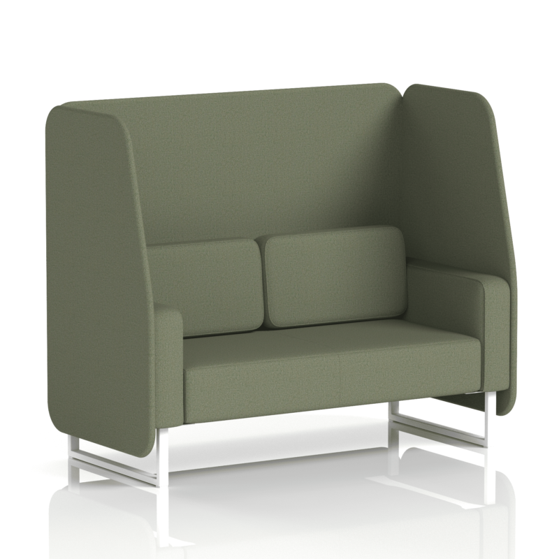 Brixworth Open Booth With White Legs in Single Tone - Image 45