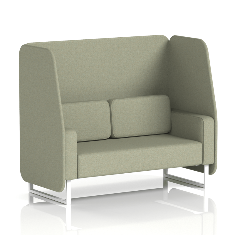 Brixworth Open Booth With White Legs in Single Tone - Image 46
