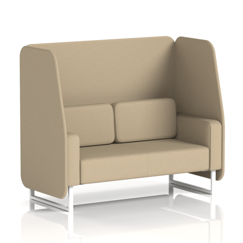 Brixworth Open Booth With White Legs in Single Tone - Image 48