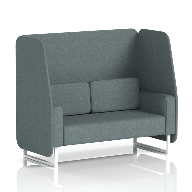 Brixworth Open Booth With White Legs in Single Tone - Image 49