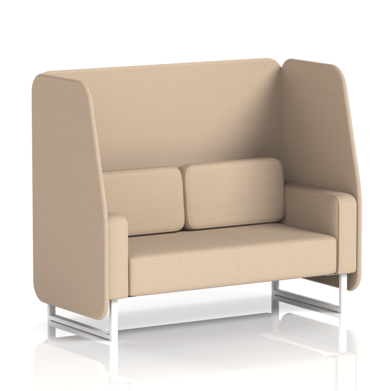 Brixworth Open Booth With White Legs in Single Tone - Image 50