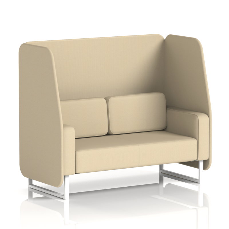 Brixworth Open Booth With White Legs in Single Tone - Image 61