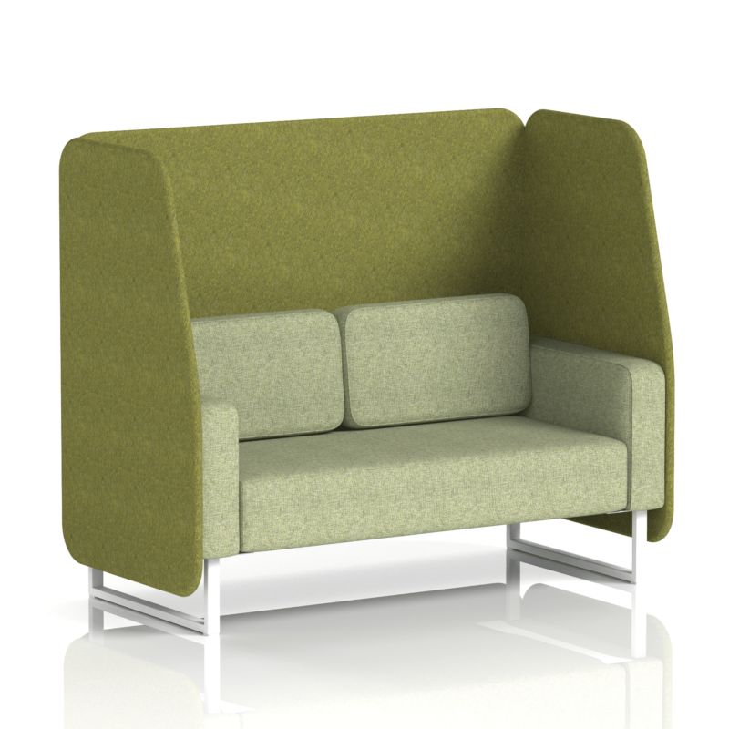 Brixworth Open Booth With White Legs in Two Tone - Image 35
