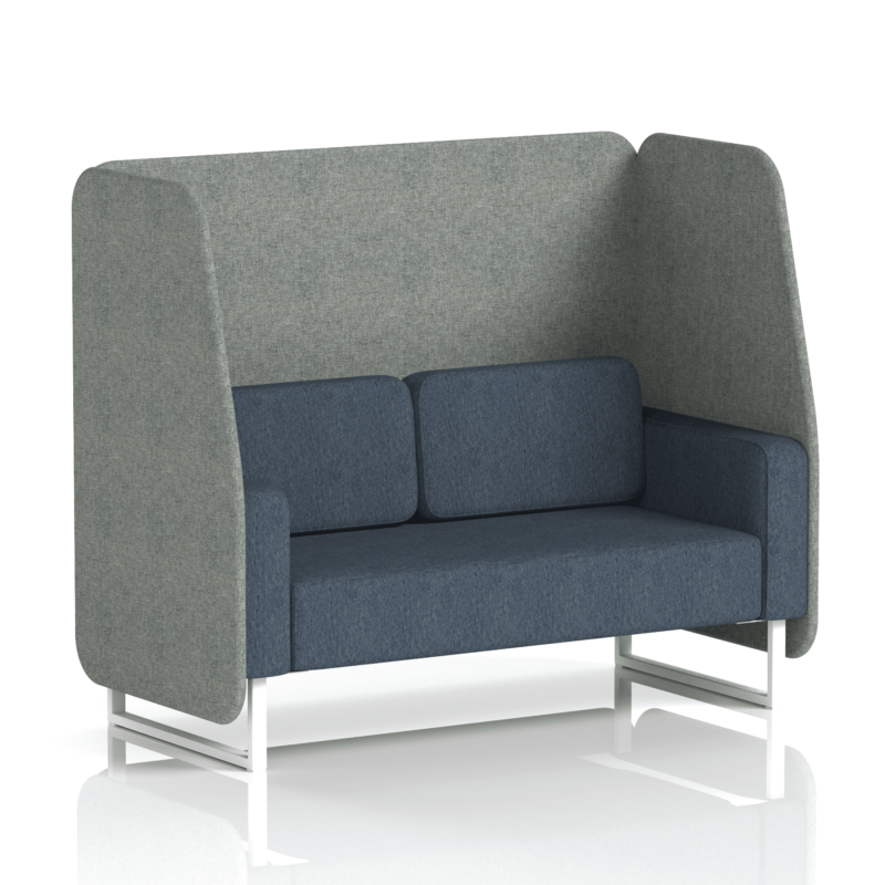Brixworth Open Booth With White Legs in Two Tone - Image 36