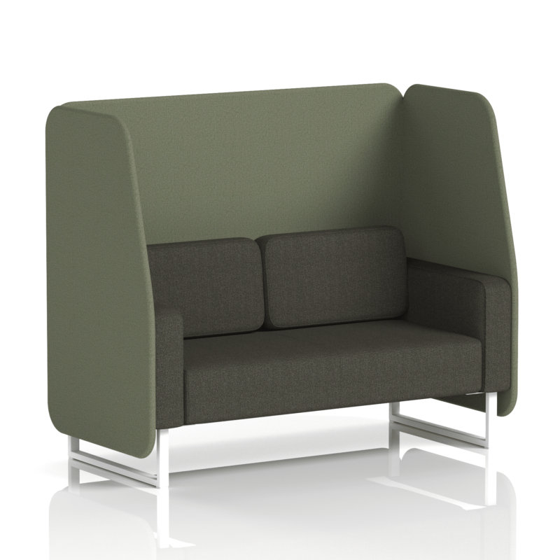 Brixworth Open Booth With White Legs in Two Tone - Image 45