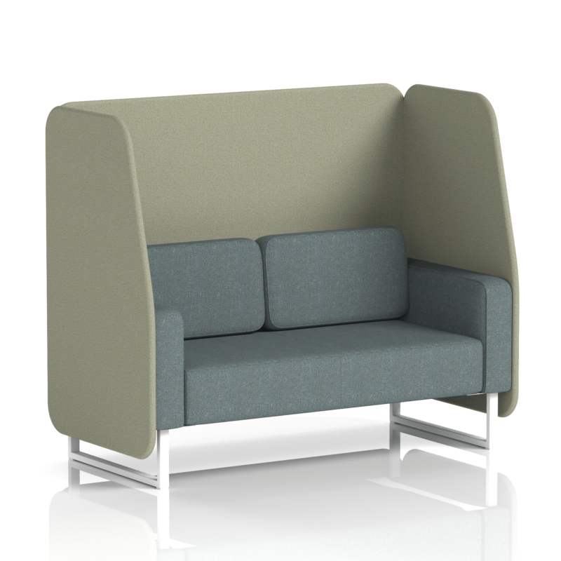 Brixworth Open Booth With White Legs in Two Tone - Image 46