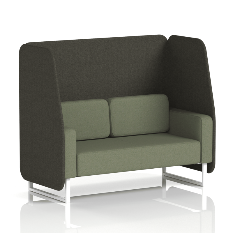 Brixworth Open Booth With White Legs in Two Tone - Image 47