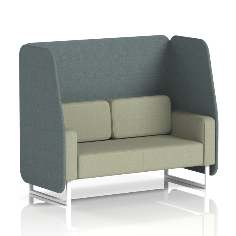 Brixworth Open Booth With White Legs in Two Tone - Image 49