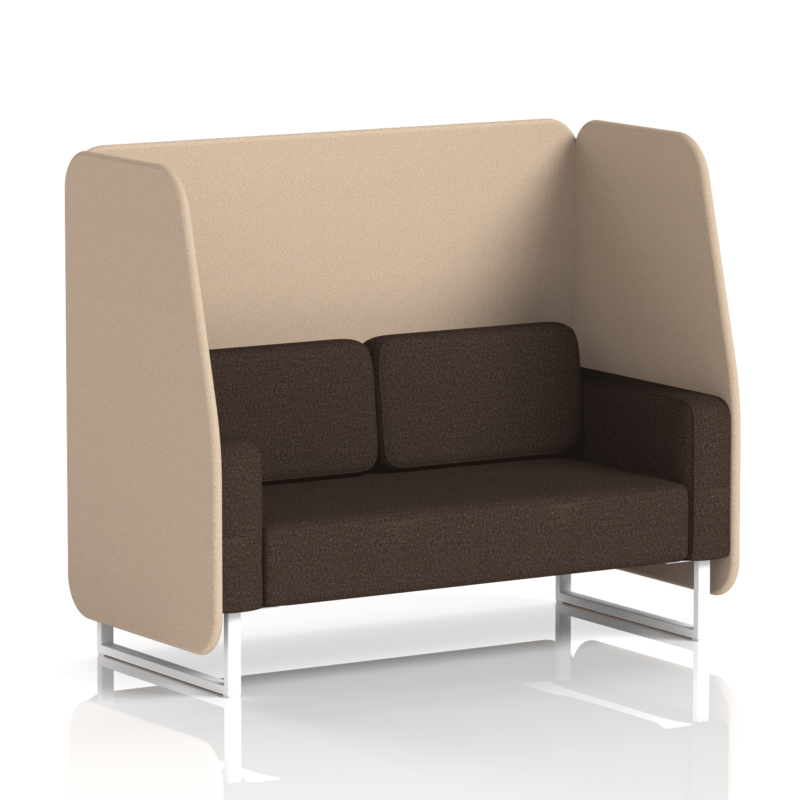 Brixworth Open Booth With White Legs in Two Tone - Image 50