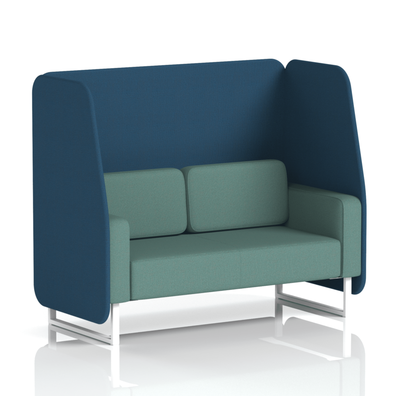 Brixworth Open Booth With White Legs in Two Tone - Image 60
