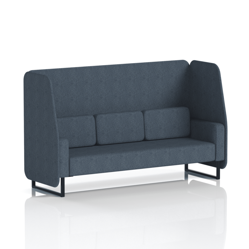 Brixworth Open Booth With Black Legs in Single Tone - Image 64