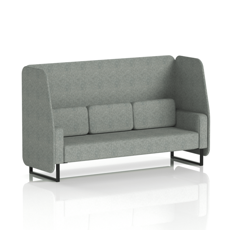 Brixworth Open Booth With Black Legs in Single Tone - Image 66