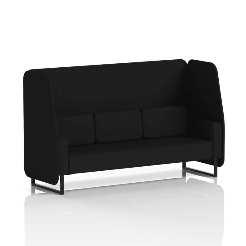 Brixworth Open Booth With Black Legs in Single Tone - Image 70