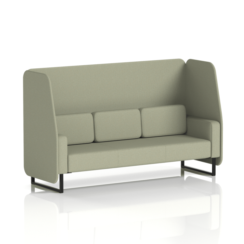 Brixworth Open Booth With Black Legs in Single Tone - Image 76