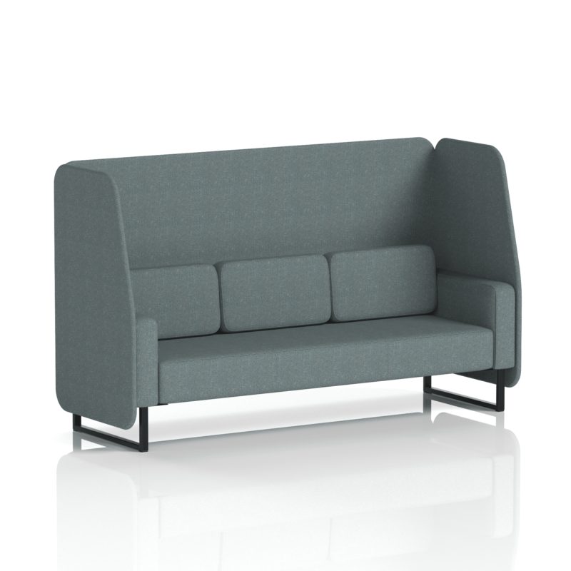 Brixworth Open Booth With Black Legs in Single Tone - Image 79