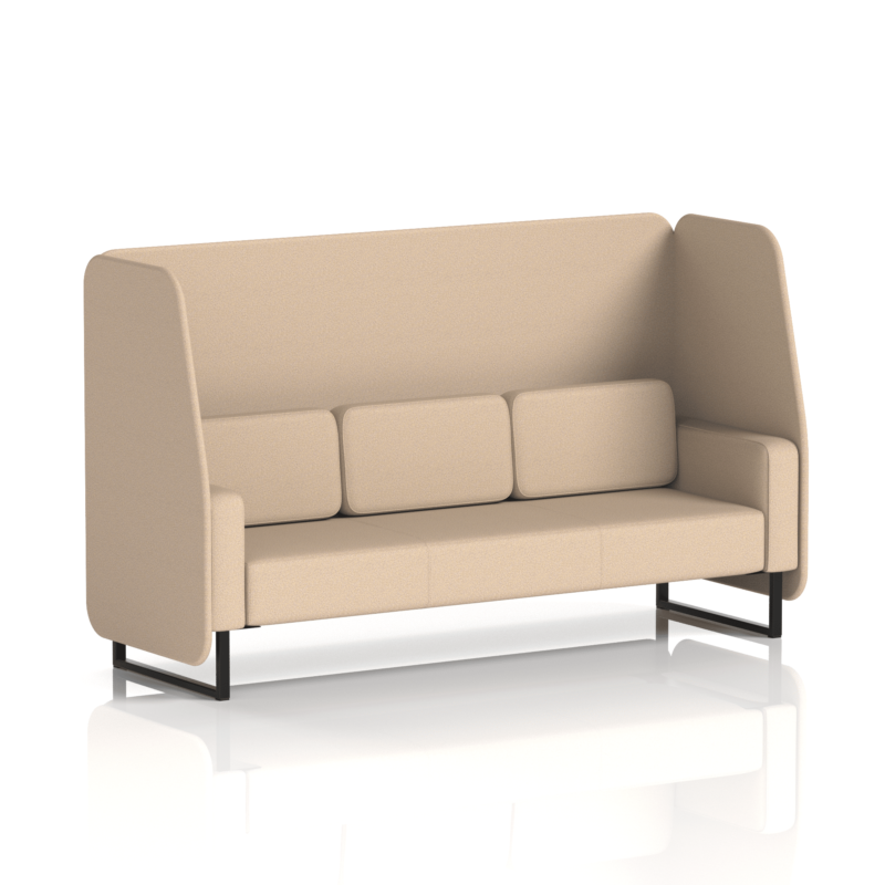 Brixworth Open Booth With Black Legs in Single Tone - Image 80