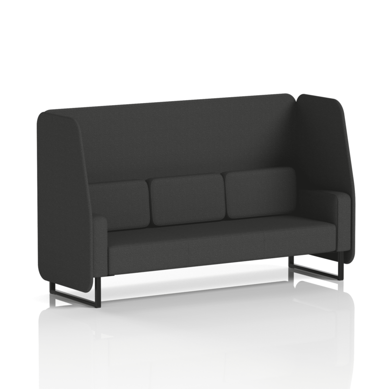 Brixworth Open Booth With Black Legs in Single Tone - Image 82