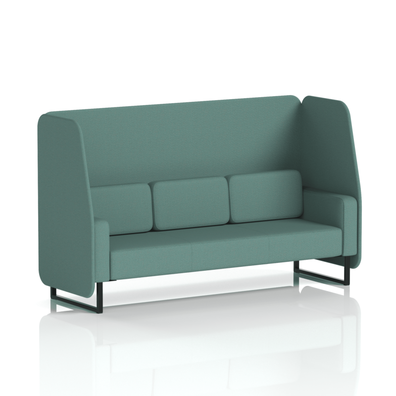 Brixworth Open Booth With Black Legs in Single Tone - Image 86