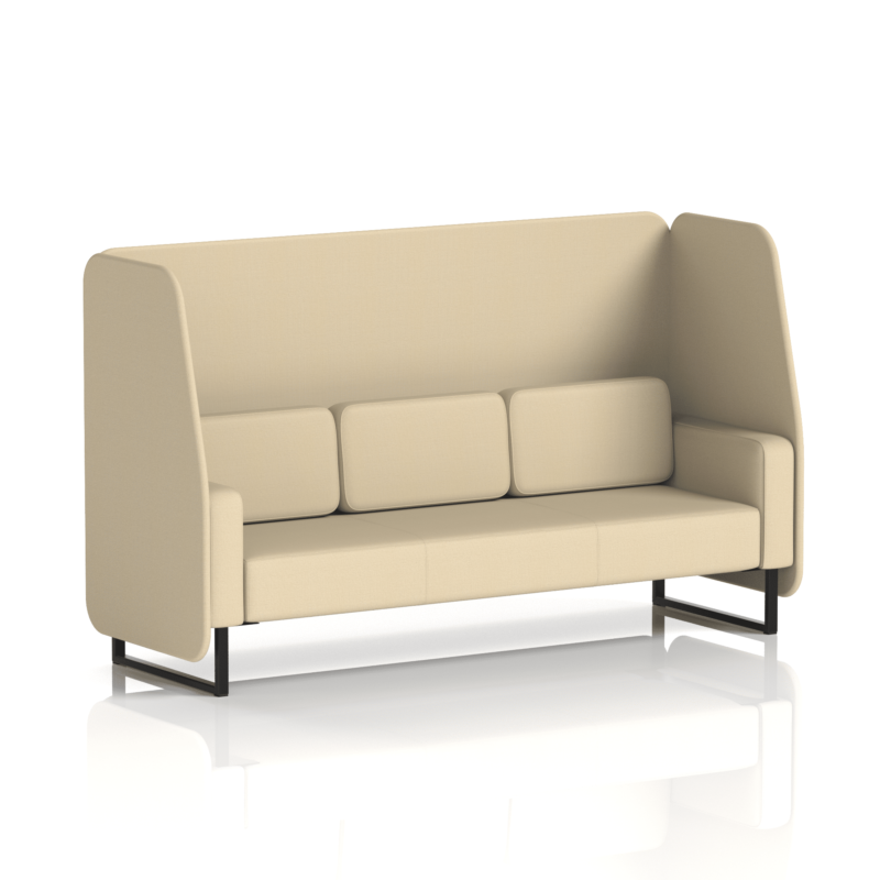 Brixworth Open Booth With Black Legs in Single Tone - Image 90