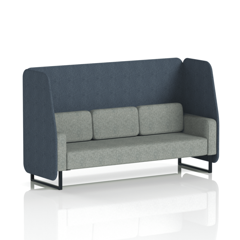 Brixworth Open Booth With Black Legs in Two Tone - Image 64