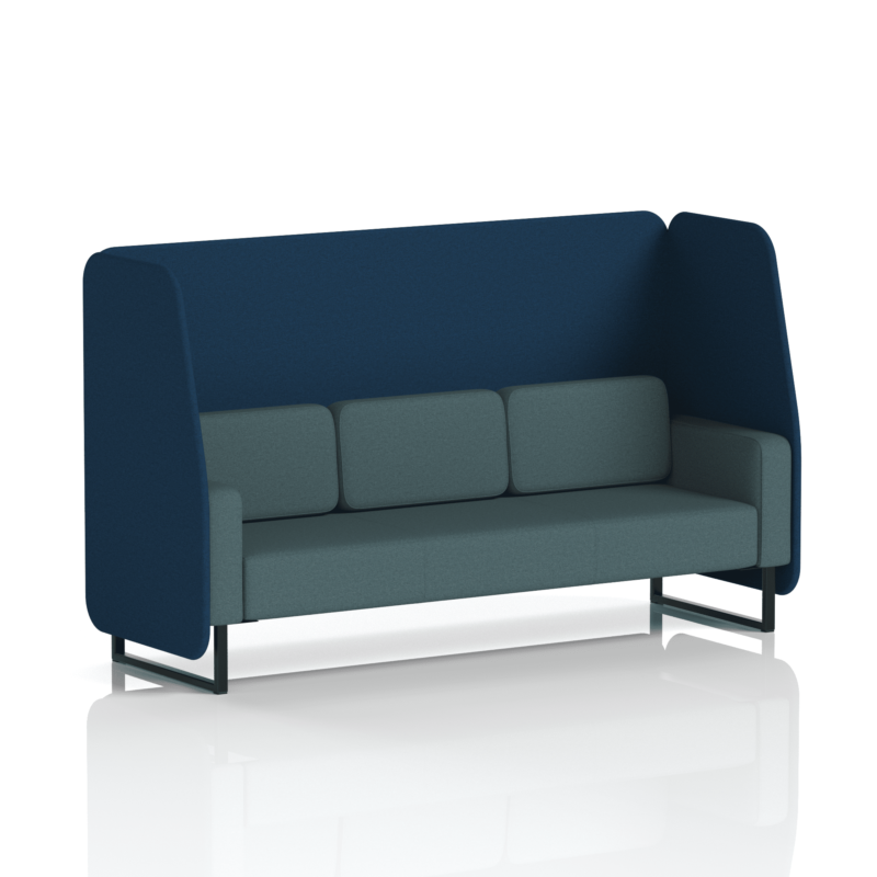 Brixworth Open Booth With Black Legs in Two Tone - Image 69