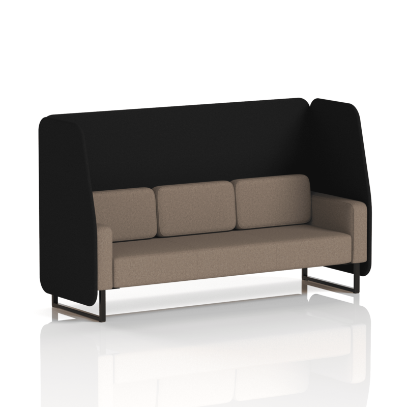 Brixworth Open Booth With Black Legs in Two Tone - Image 70