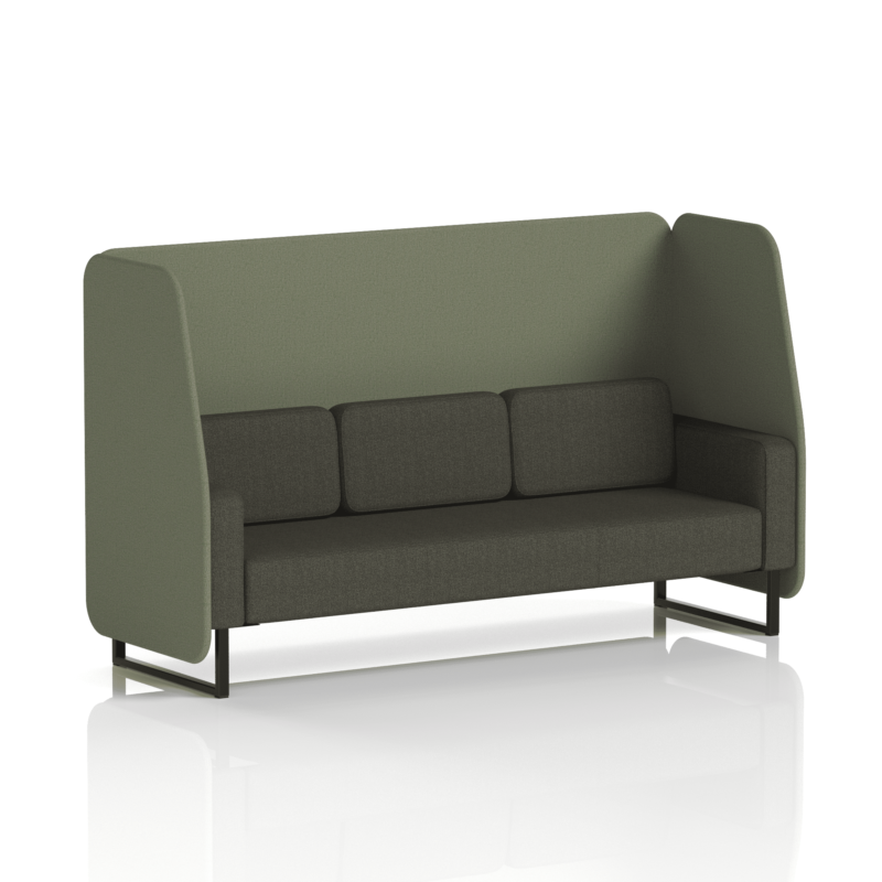 Brixworth Open Booth With Black Legs in Two Tone - Image 75
