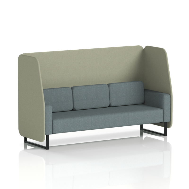 Brixworth Open Booth With Black Legs in Two Tone - Image 76