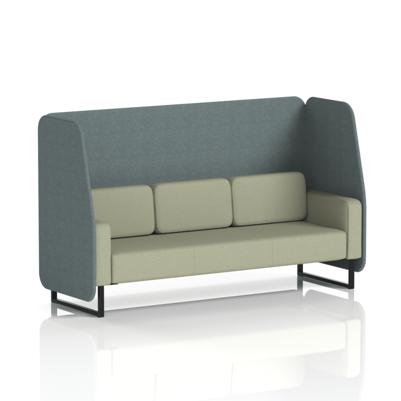 Brixworth Open Booth With Black Legs in Two Tone - Image 79