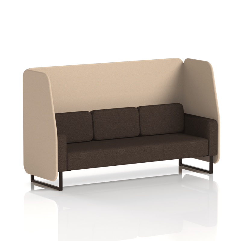 Brixworth Open Booth With Black Legs in Two Tone - Image 80