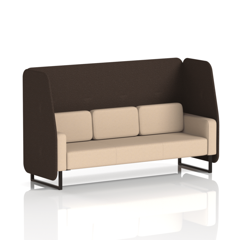 Brixworth Open Booth With Black Legs in Two Tone - Image 85