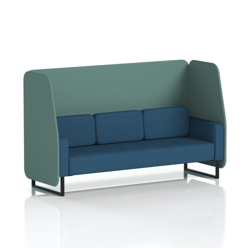 Brixworth Open Booth With Black Legs in Two Tone - Image 86