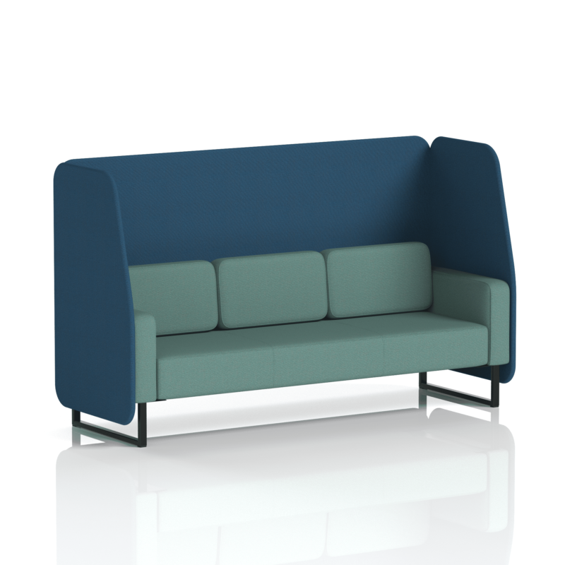 Brixworth Open Booth With Black Legs in Two Tone - Image 89