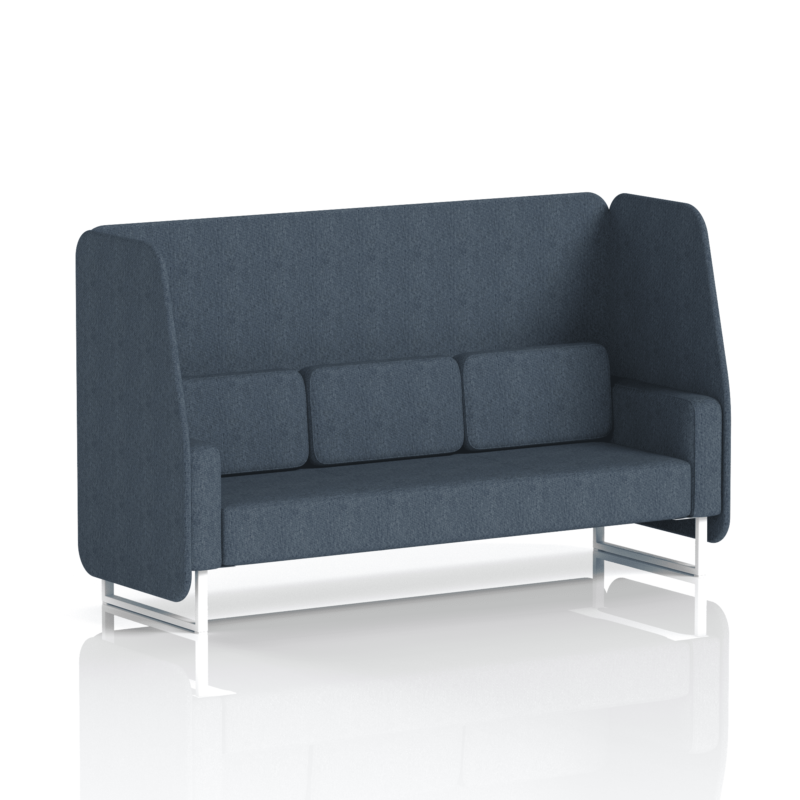 Brixworth Open Booth With White Legs in Single Tone - Image 64