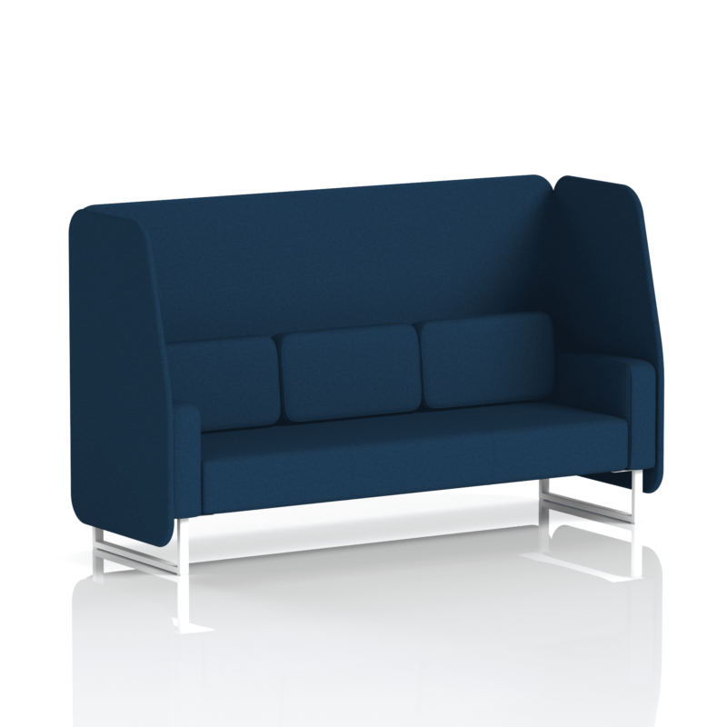 Brixworth Open Booth With White Legs in Single Tone - Image 69
