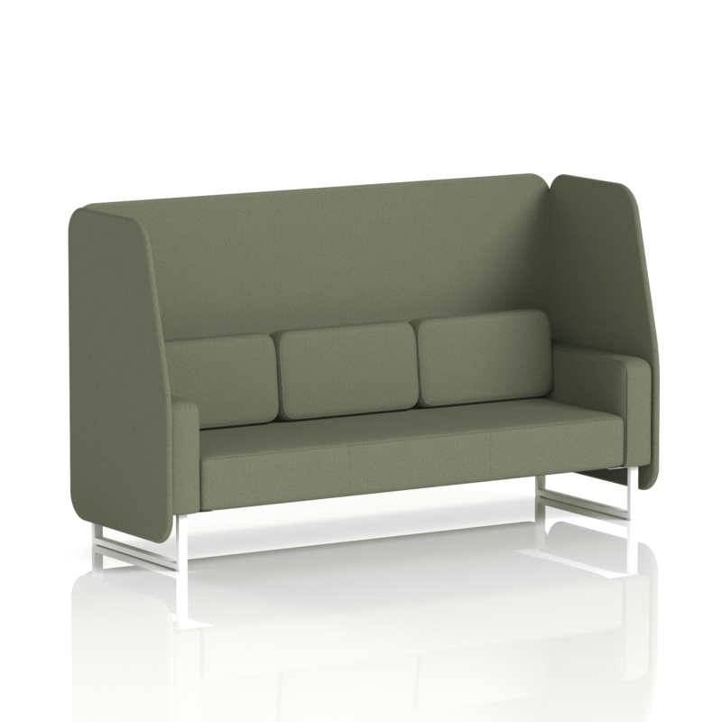 Brixworth Open Booth With White Legs in Single Tone - Image 75