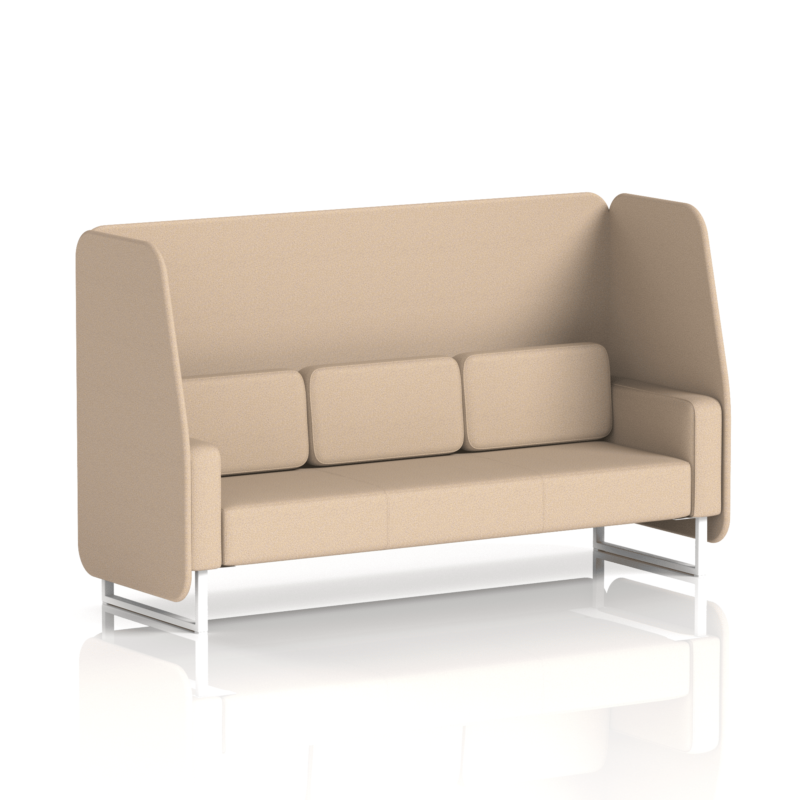 Brixworth Open Booth With White Legs in Single Tone - Image 80