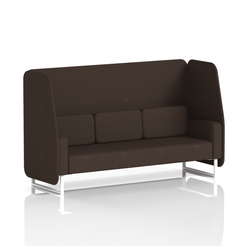 Brixworth Open Booth With White Legs in Single Tone - Image 85