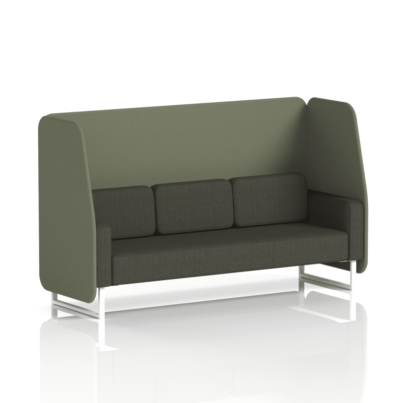 Brixworth Open Booth With White Legs in Two Tone - Image 75
