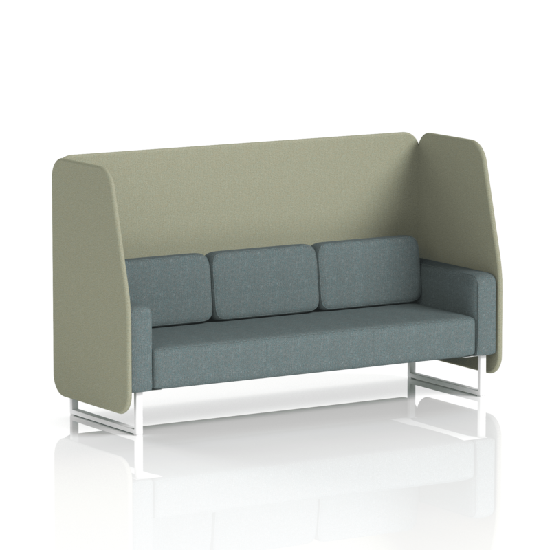 Brixworth Open Booth With White Legs in Two Tone - Image 76
