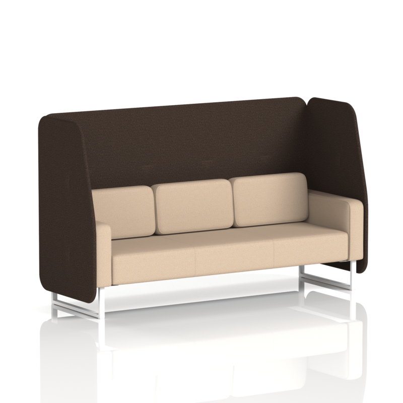Brixworth Open Booth With White Legs in Two Tone - Image 85
