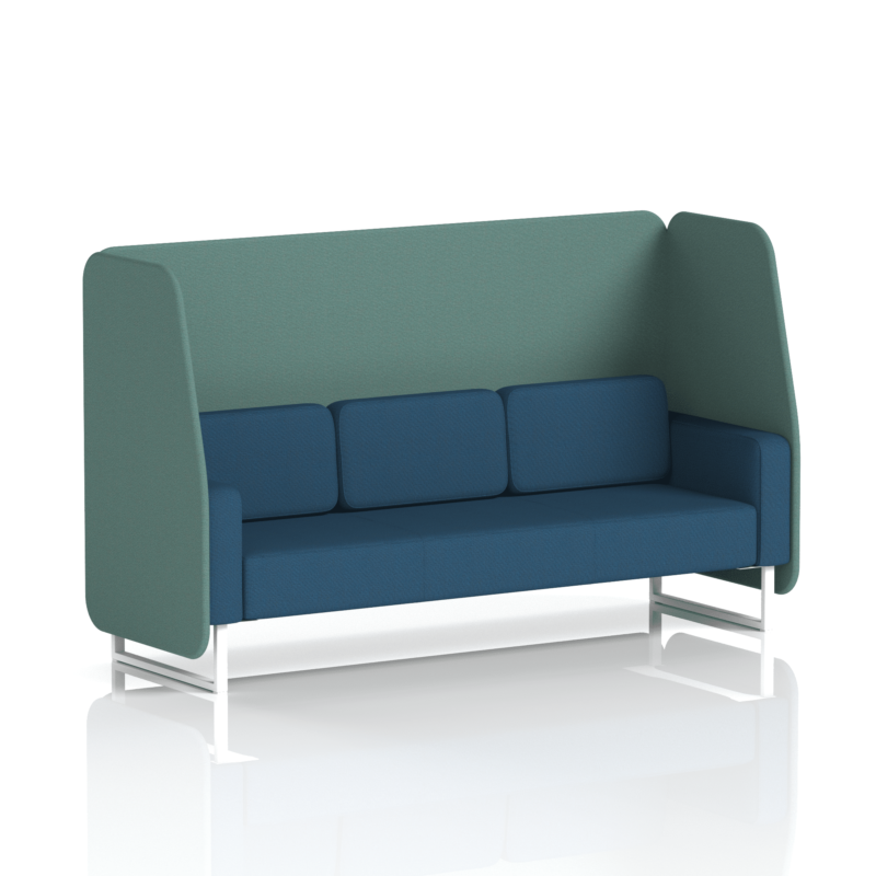 Brixworth Open Booth With White Legs in Two Tone - Image 86