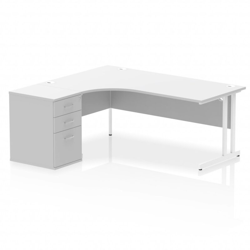 OE - Impulse 1800mm Cantilever Left Crescent Desk Workstation - Image 18