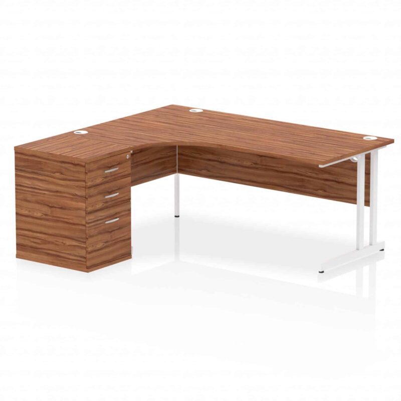 OE - Impulse 1800mm Cantilever Left Crescent Desk Workstation - Image 17