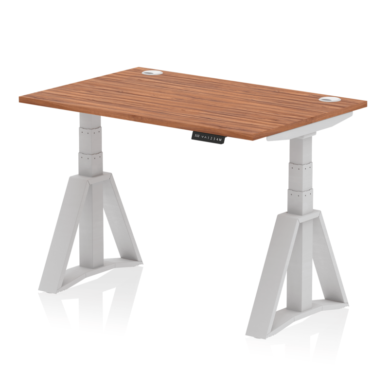 Air Height Adjustable Desk With Cable Ports With Piste Foot - Image 5