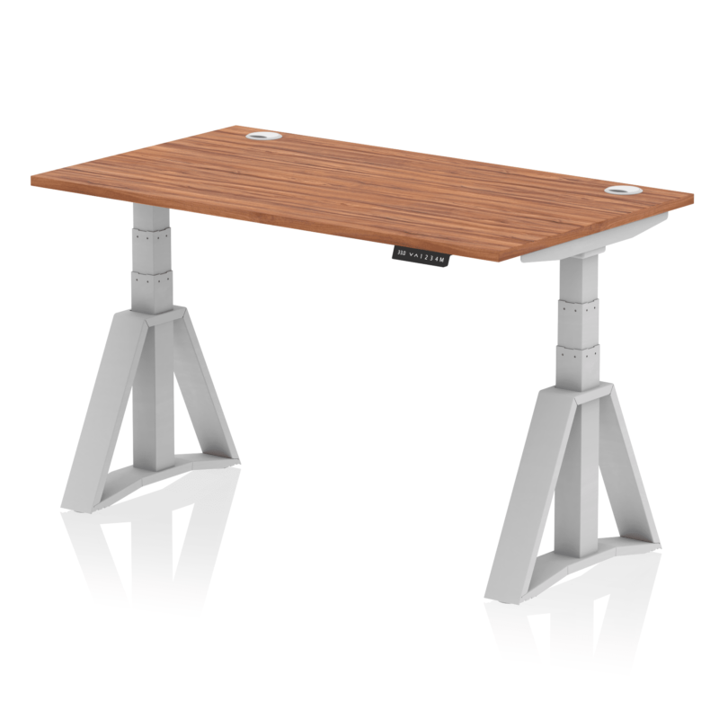 Air Height Adjustable Desk With Cable Ports With Piste Foot - Image 6