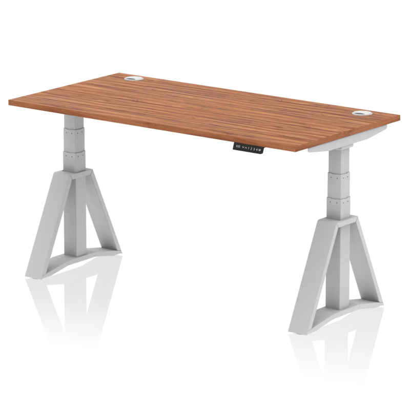 Air Height Adjustable Desk With Cable Ports With Piste Foot - Image 7