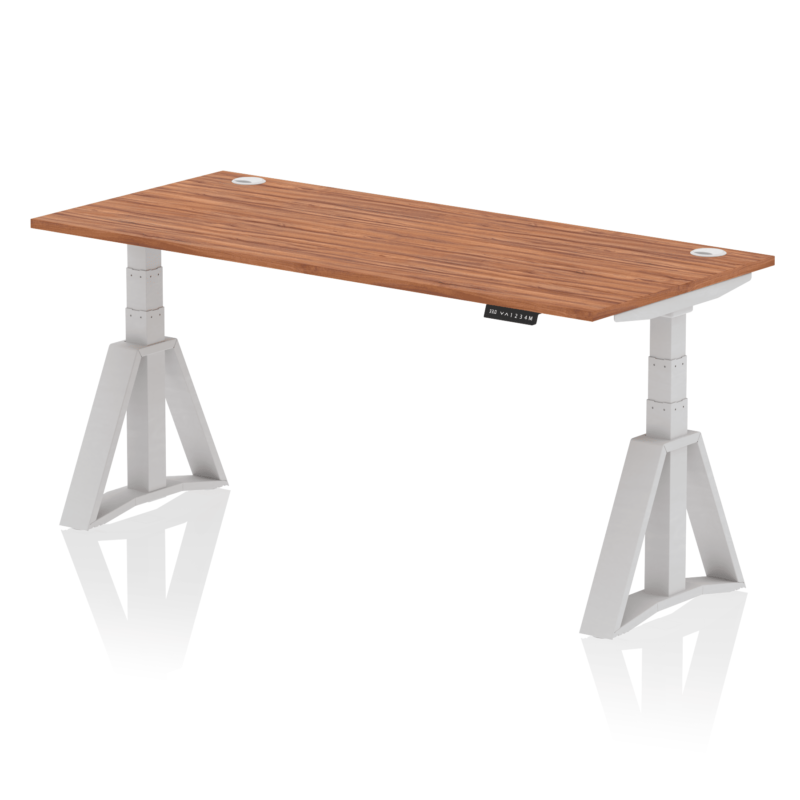 Air Height Adjustable Desk With Cable Ports With Piste Foot - Image 8