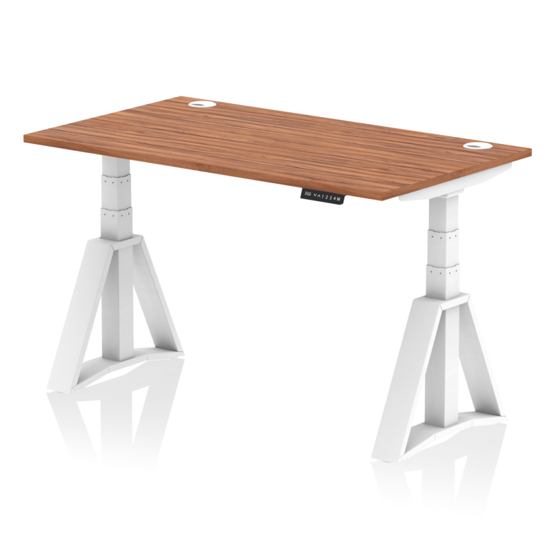 Air Height Adjustable Desk With Cable Ports With Piste Foot - Image 26