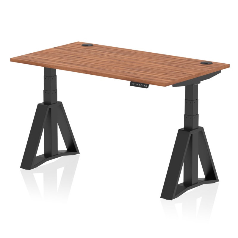 Air Height Adjustable Desk With Cable Ports With Piste Foot - Image 54